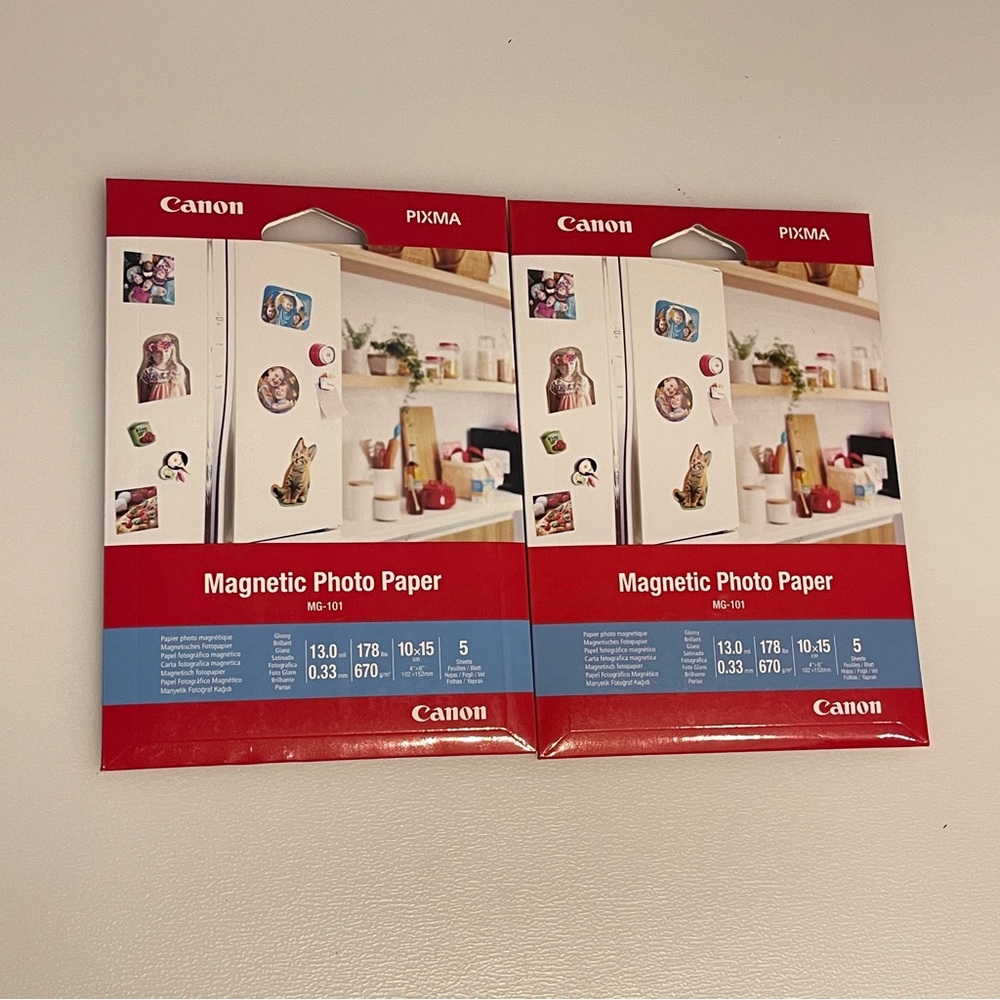🆕 Canon magnetic photo paper MG-101 pack of 2